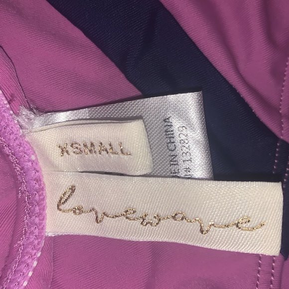 LOVEWAVE Dance Purple Colorblock Two-Piece - Picture 6 of 12